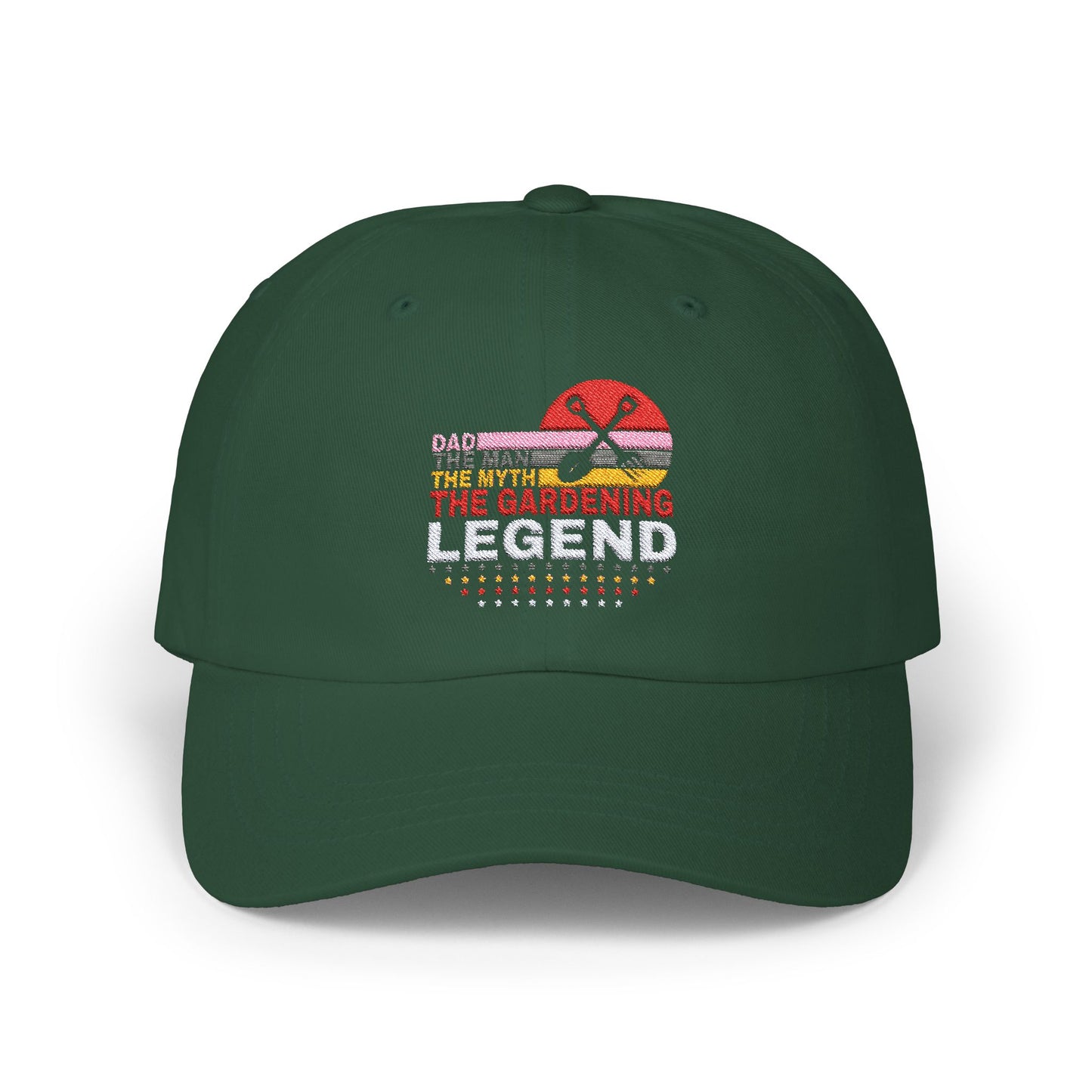 Dad the Man, The Myth, The Gardening Legend Classic Embroidered Dad Cap