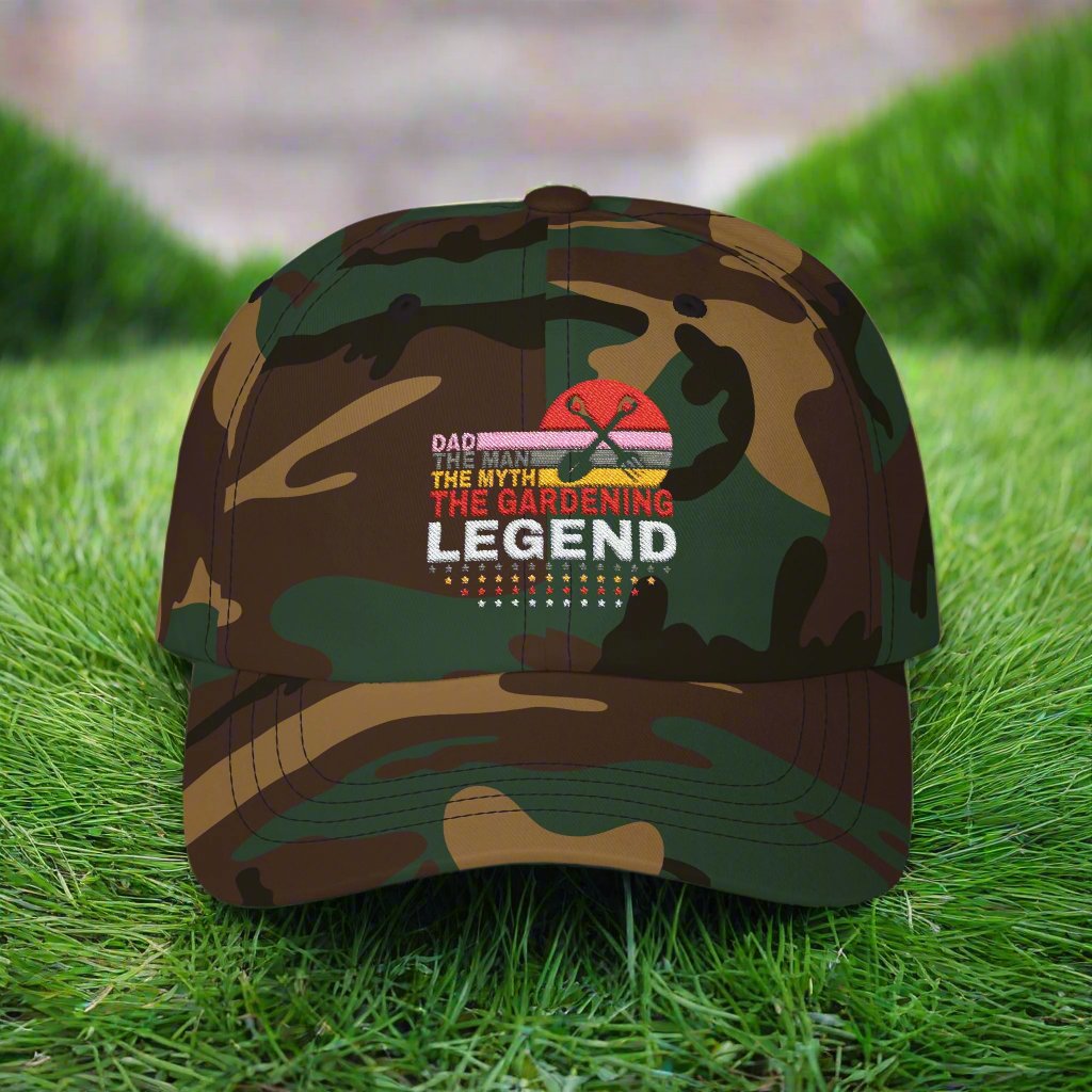 Dad the Man, The Myth, The Gardening Legend Classic Embroidered Dad Cap