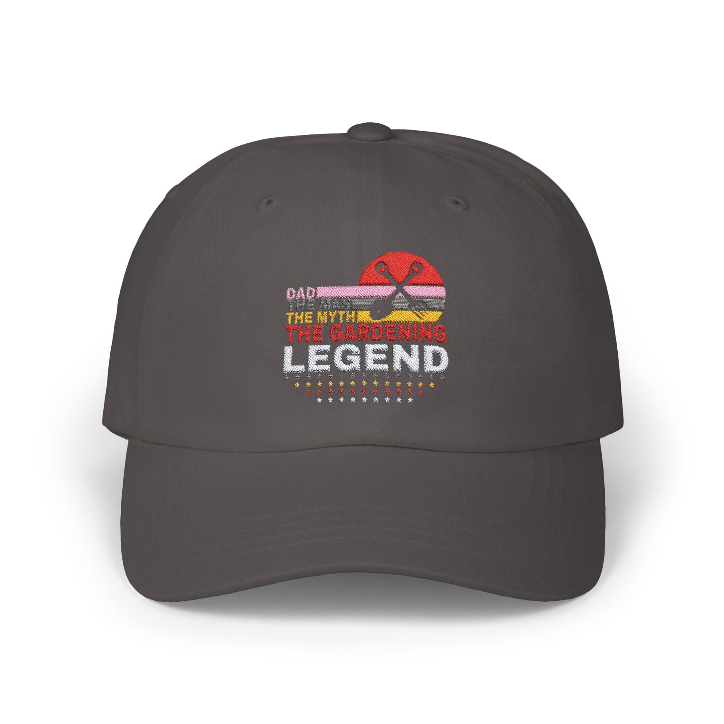 Dad the Man, The Myth, The Gardening Legend Classic Embroidered Dad Cap
