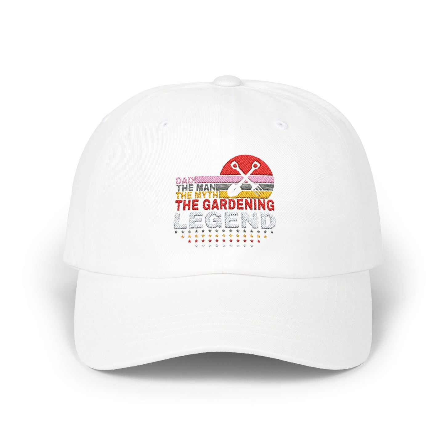 Dad the Man, The Myth, The Gardening Legend Classic Embroidered Dad Cap