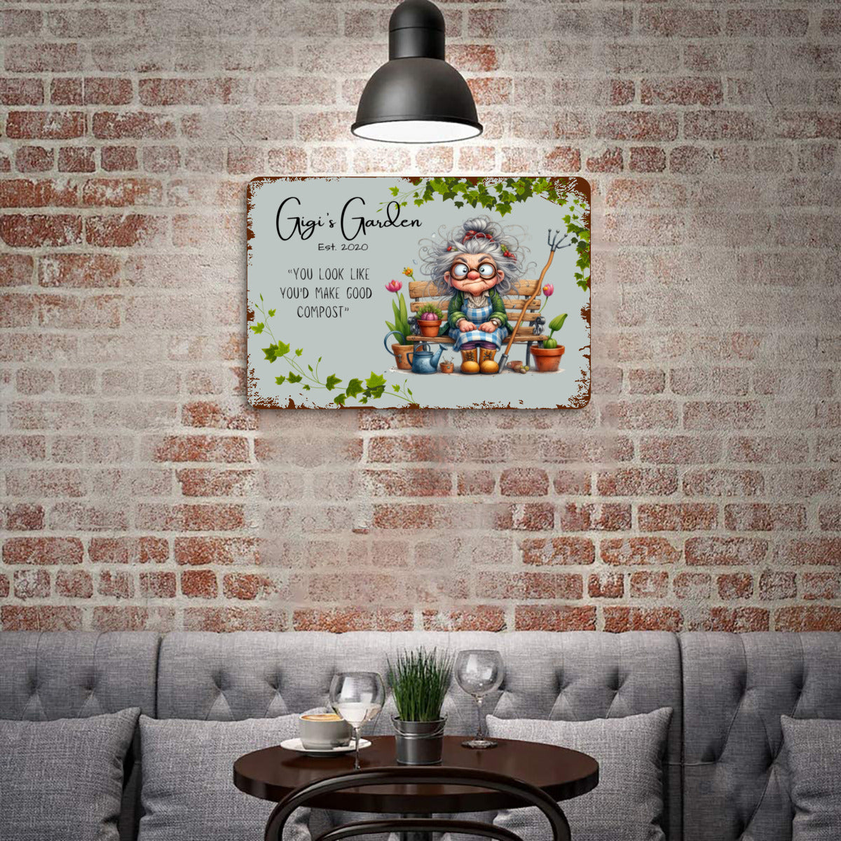 Personalized Metal Garden Sign – Unique Decor for Any Space