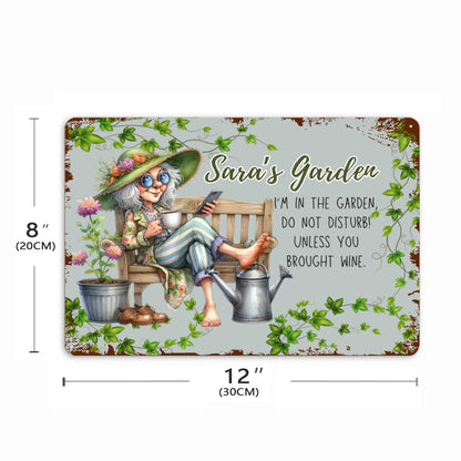 Personalized Grandma Vintage Tin Plate sign