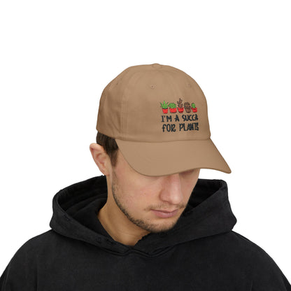 I am a Succa for Plants  Classic Embroidered Dad Cap, Gardening Hat
