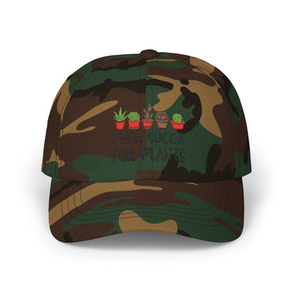 I am a Succa for Plants  Classic Embroidered Dad Cap, Gardening Hat