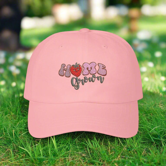 Home Grown Strawberry Classic Embroidered Dad Cap