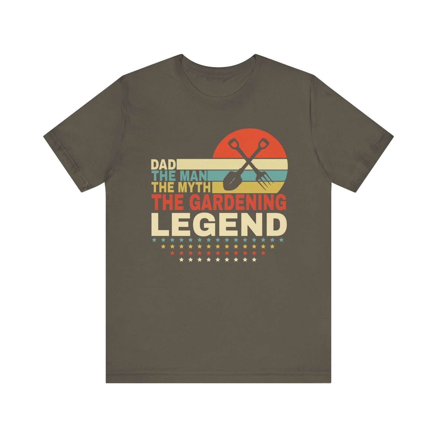 Dad, The Man, The Myth, The Gardening Legend Unisex Jersey Short Sleeve Tee,  Gardening Gift for Dad,