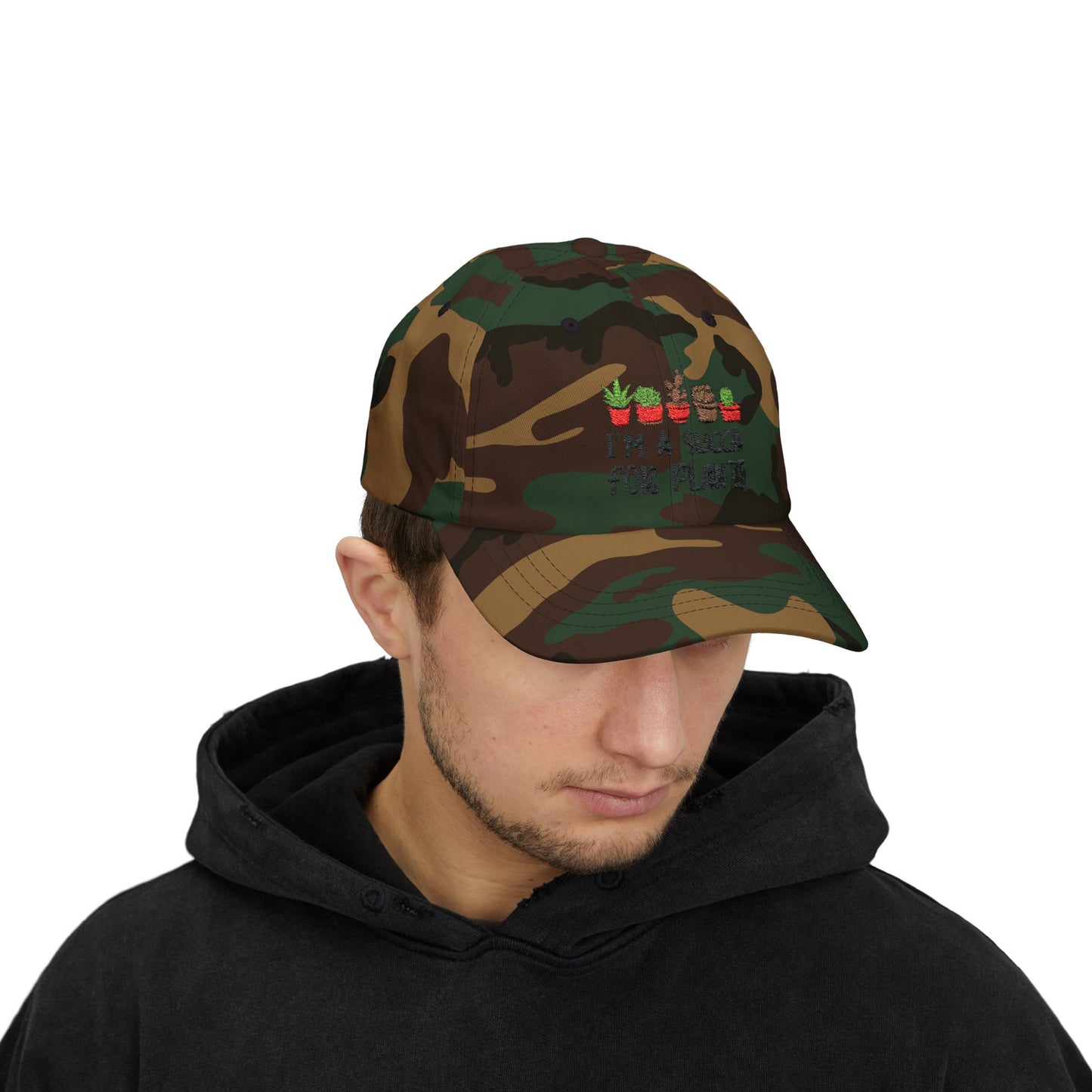 I am a Succa for Plants  Classic Embroidered Dad Cap, Gardening Hat