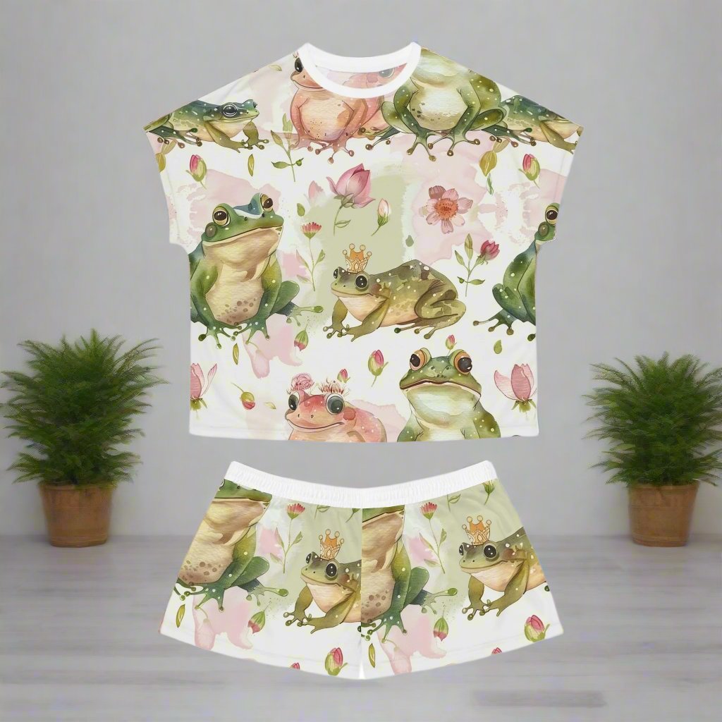 Princess Frog Women's Short Pajama Set