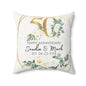 Personalized 50 Anniversary Pillow