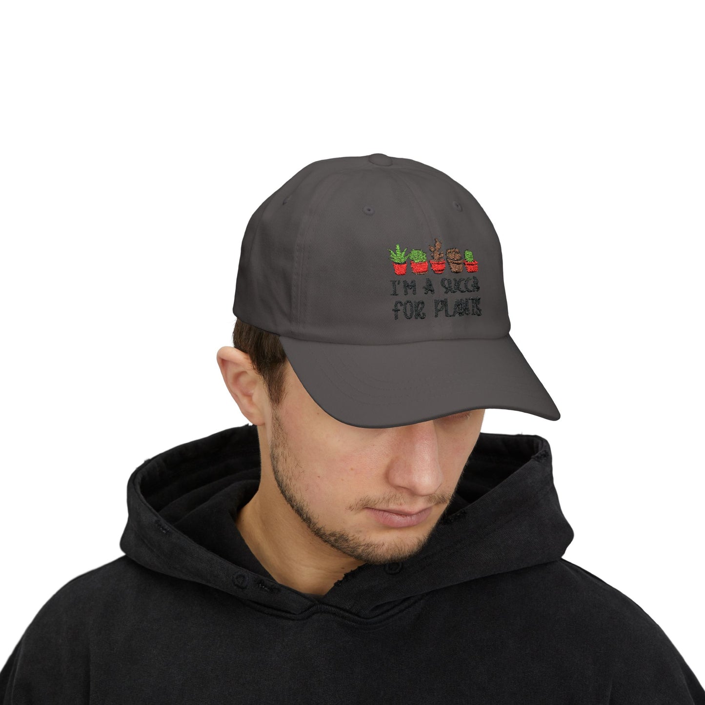 I am a Succa for Plants  Classic Embroidered Dad Cap, Gardening Hat