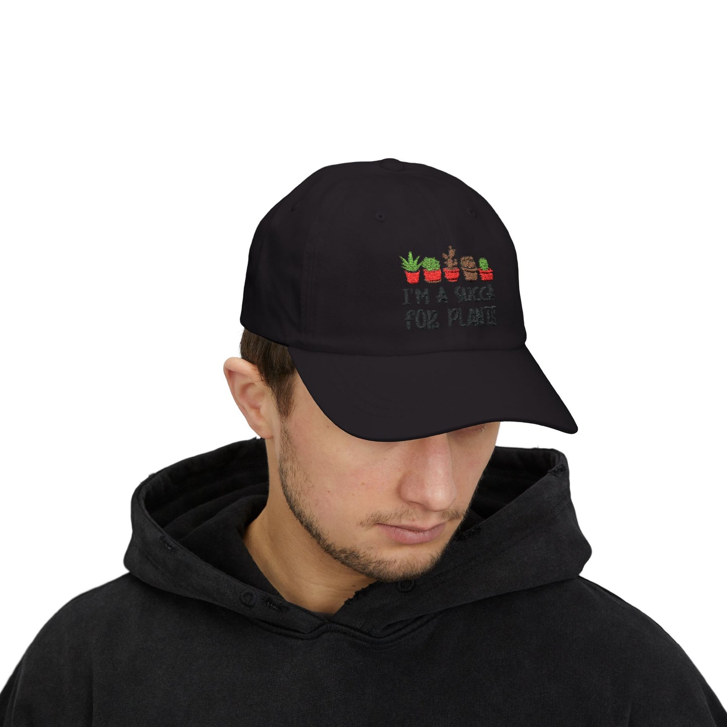I am a Succa for Plants  Classic Embroidered Dad Cap, Gardening Hat