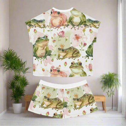 Princess Frog Women's Short Pajama Set