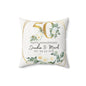 Personalized 50 Anniversary Pillow