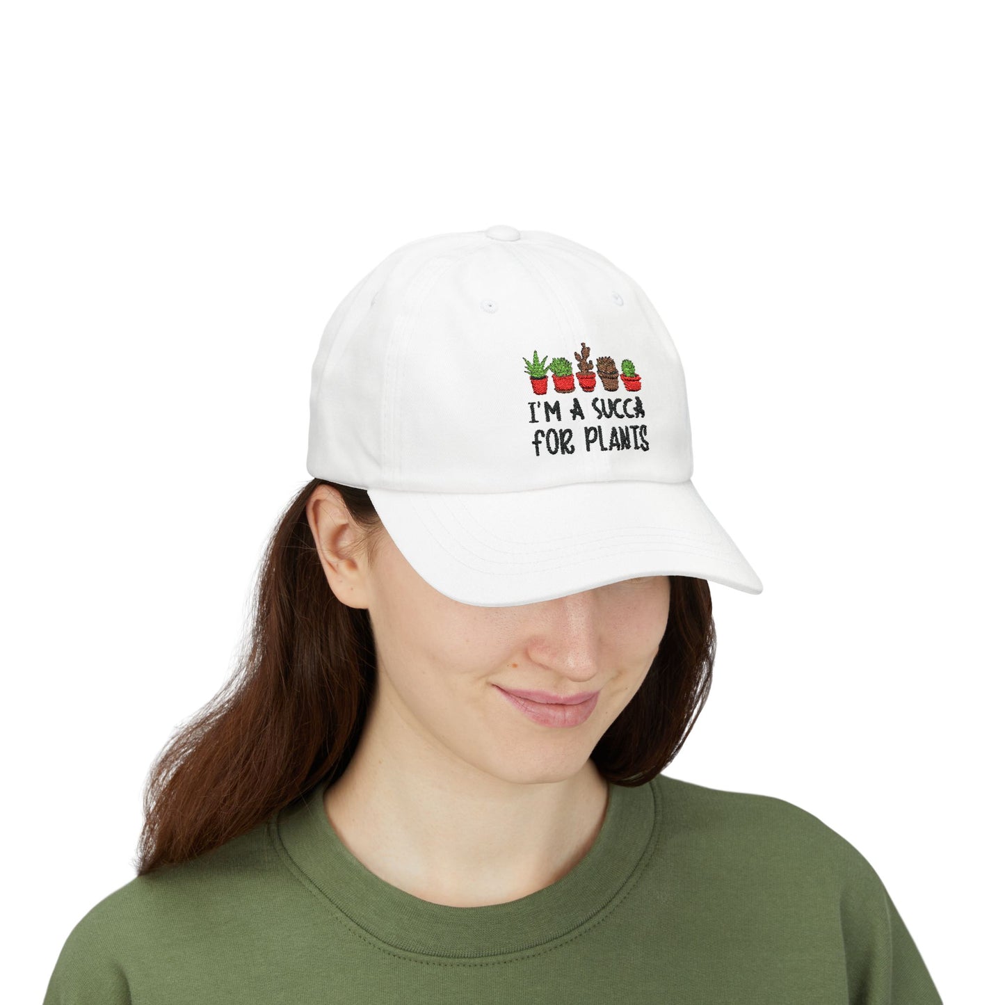 I am a Succa for Plants  Classic Embroidered Dad Cap, Gardening Hat
