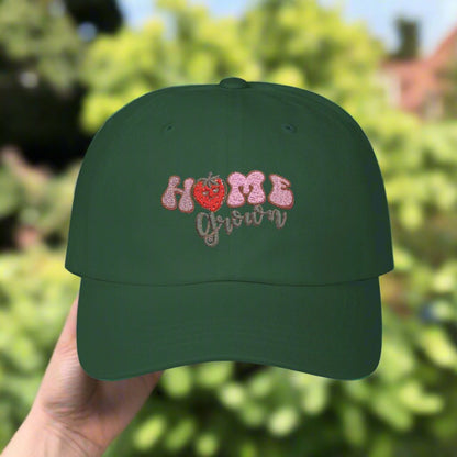 Home Grown Strawberry Classic Embroidered Dad Cap