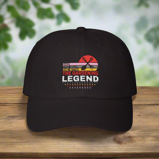Dad the Man, The Myth, The Gardening Legend Classic Embroidered Dad Cap