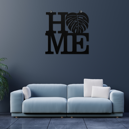 Monstera Leaf Home Sign