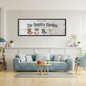 Personalized Garden Family Canvas Sign; Custom Family Wall Art