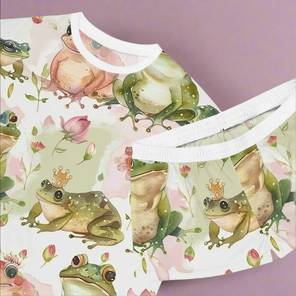 Princess Frog Women's Short Pajama Set