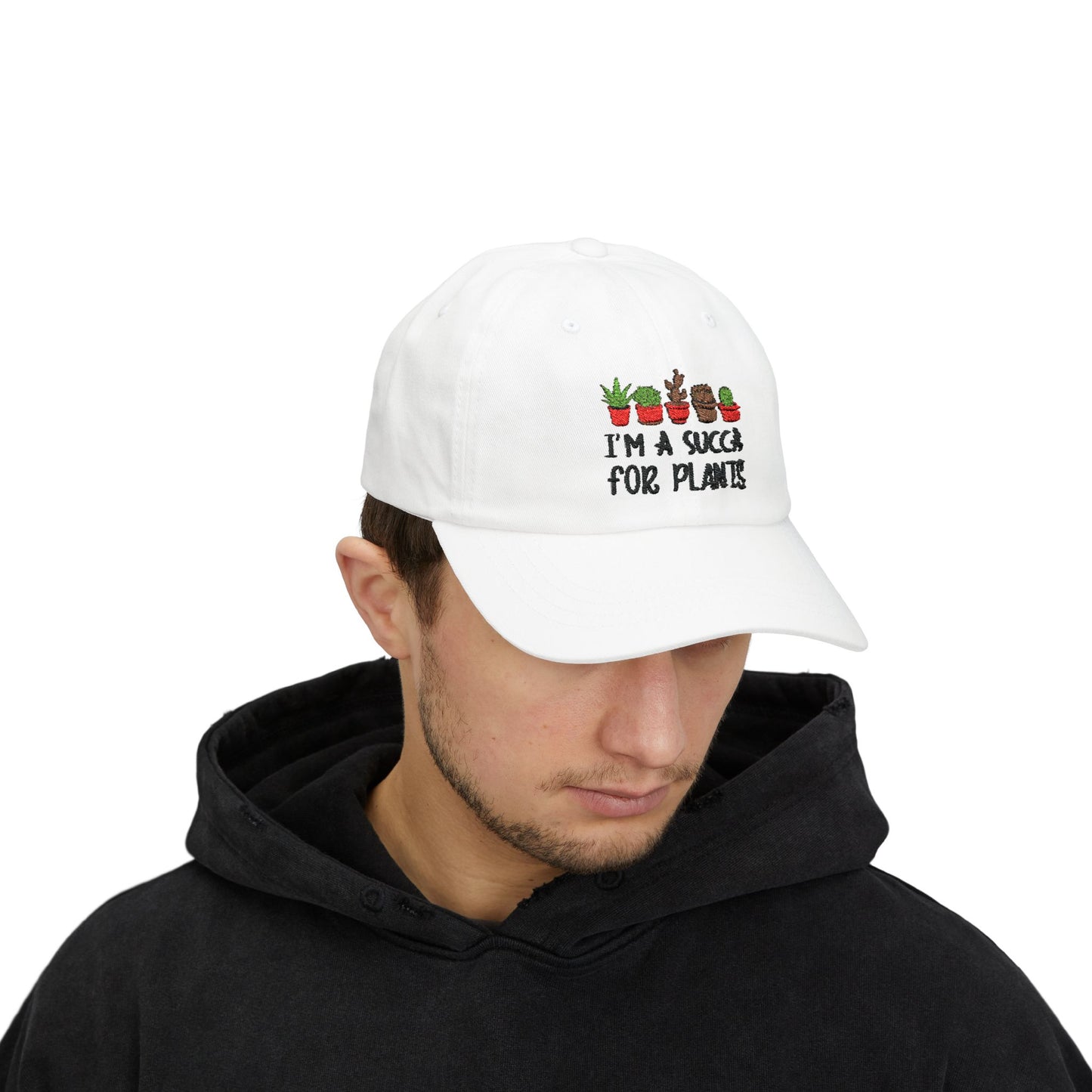 I am a Succa for Plants  Classic Embroidered Dad Cap, Gardening Hat