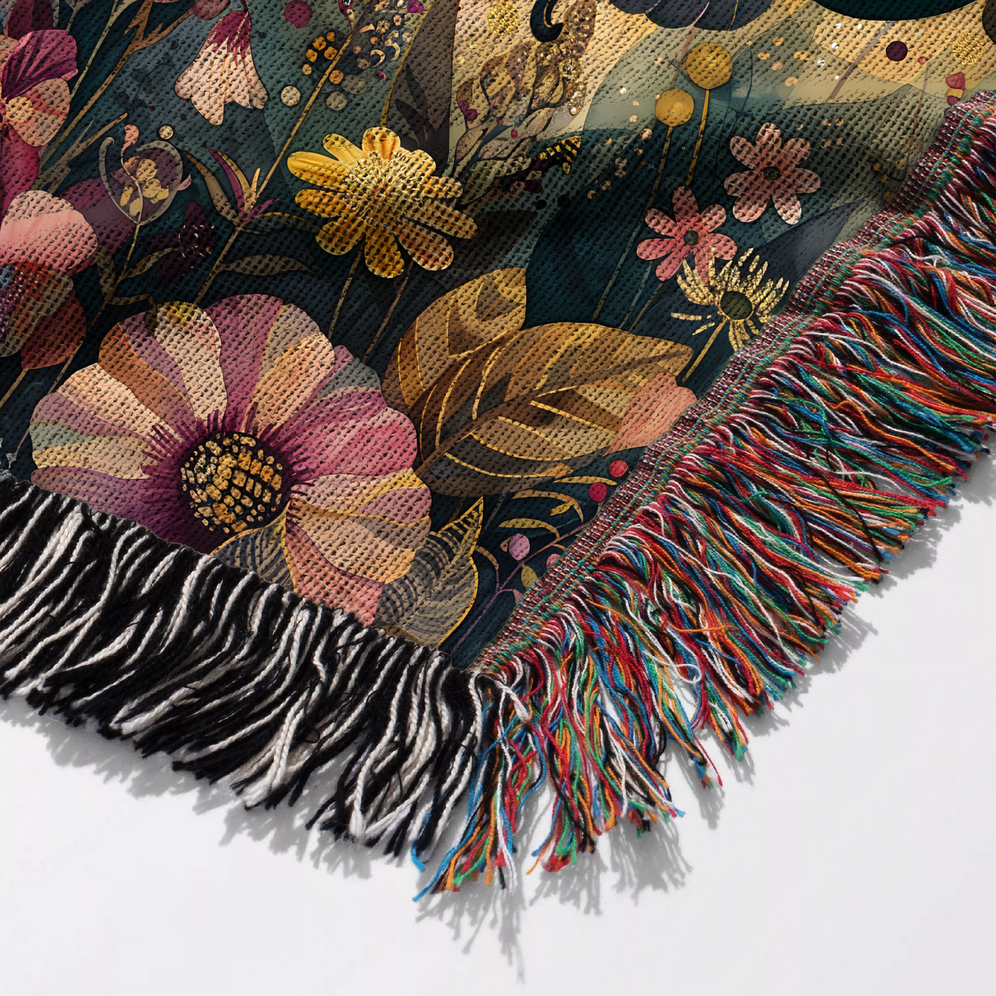 Luna Moth Woven Throw Blanket