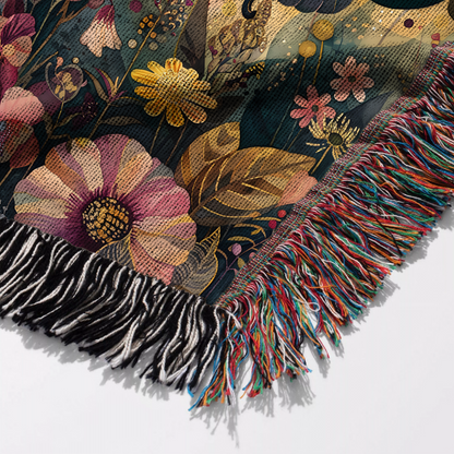 Luna Moth Woven Throw Blanket