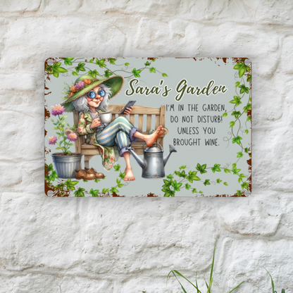 Personalized Grandma Vintage Tin Plate sign