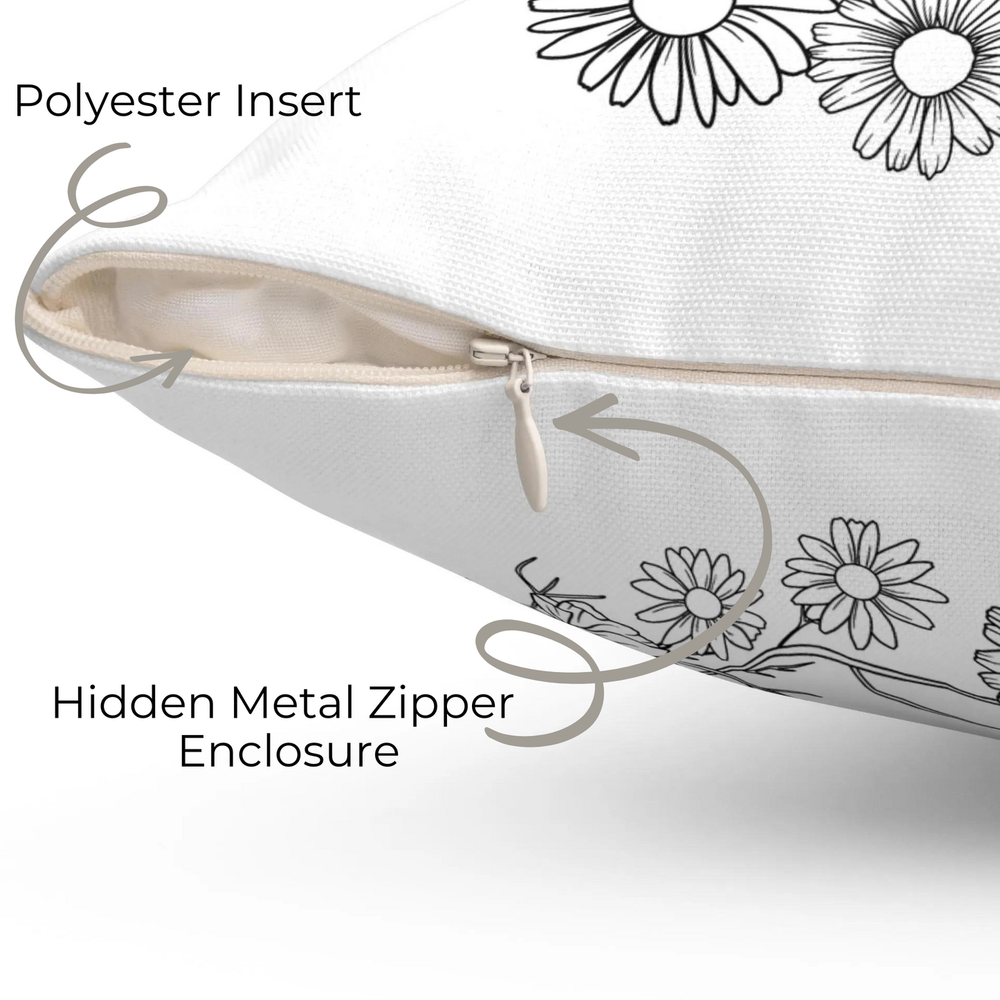Personalized Anniversary Pillow; Custom Floral Wreath Cushion