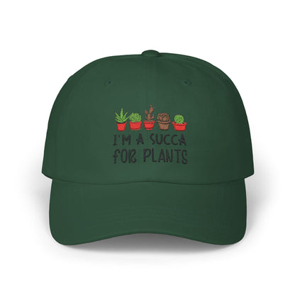 I am a Succa for Plants  Classic Embroidered Dad Cap, Gardening Hat