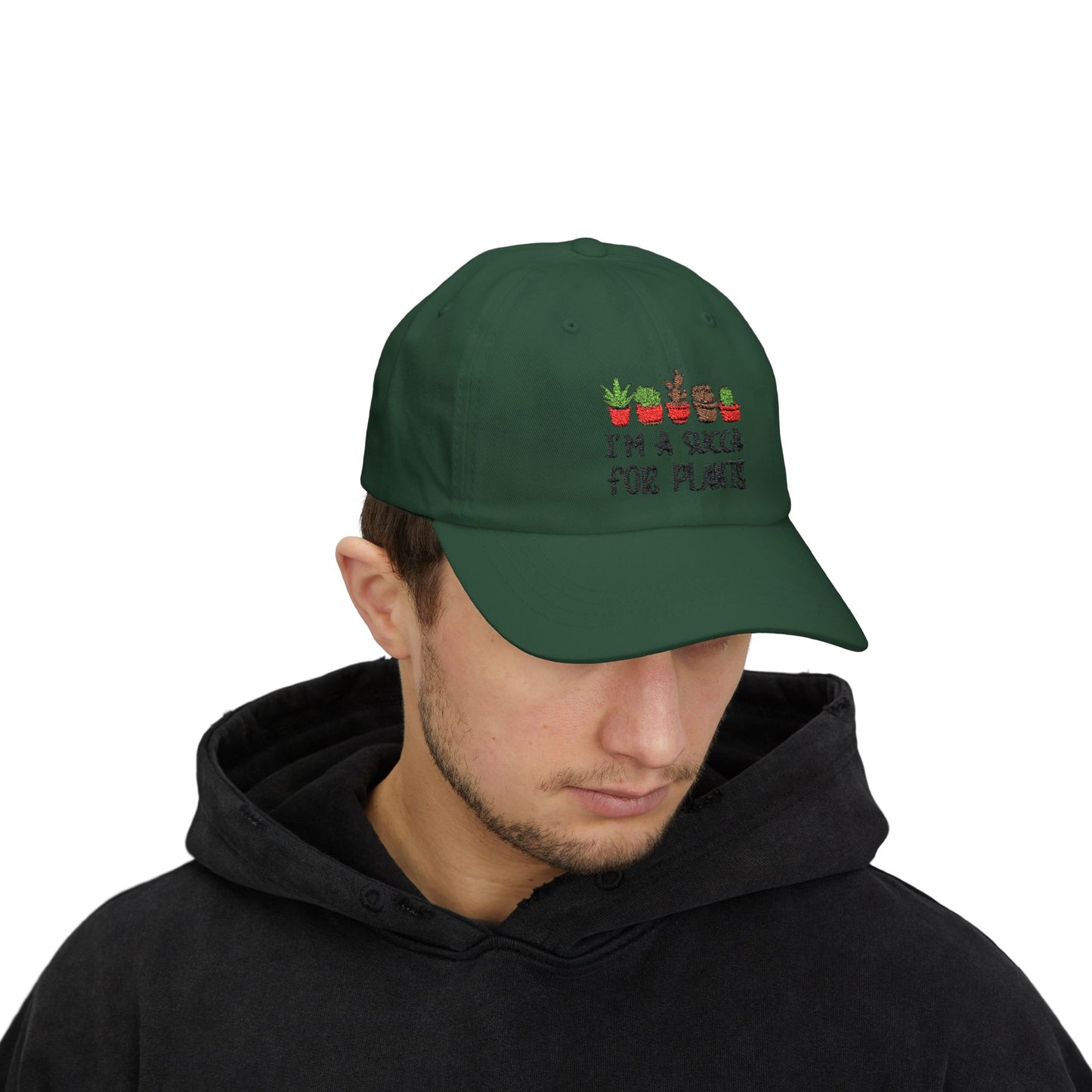 I am a Succa for Plants  Classic Embroidered Dad Cap, Gardening Hat