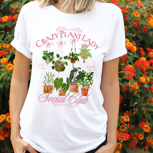 Crazy Plant Lady Social Club Tee