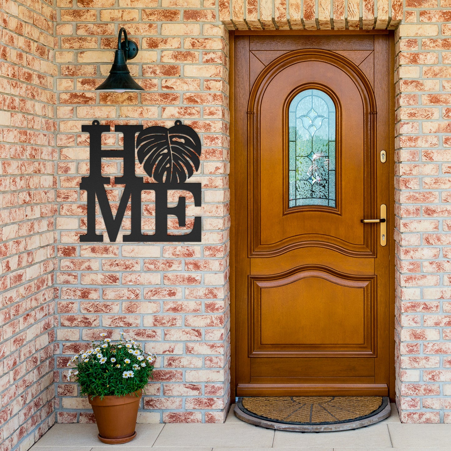 Monstera Leaf Home Sign