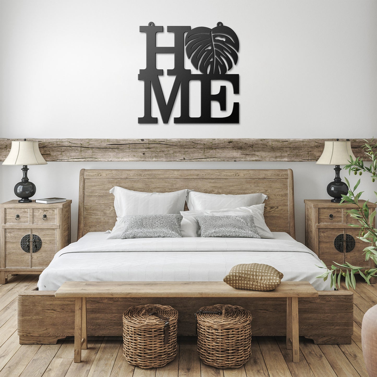 Monstera Leaf Home Sign