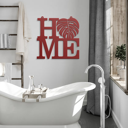 Monstera Leaf Home Sign
