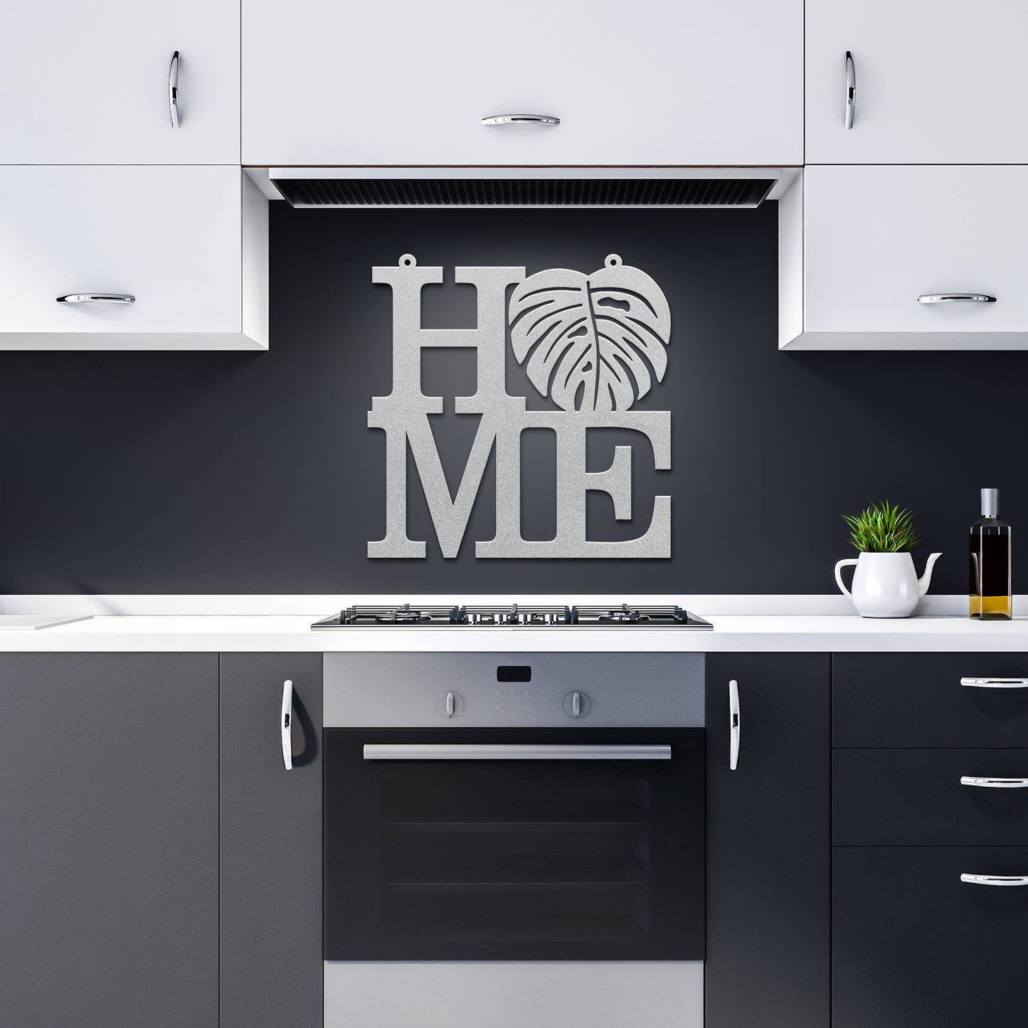 Monstera Leaf Home Sign