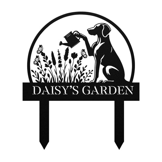 Personalized Dog Garden Stake