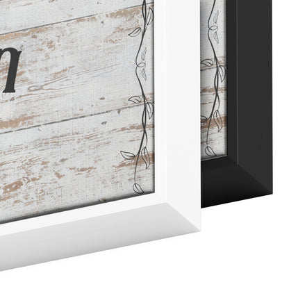 Personalized Garden Family Canvas Sign; Custom Family Wall Art