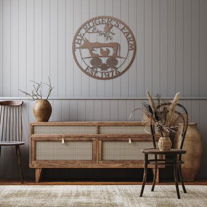Personalized Farm Sign