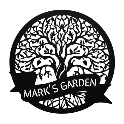 Personalized Garden Tree Sign