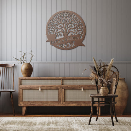 Personalized Garden Tree Sign
