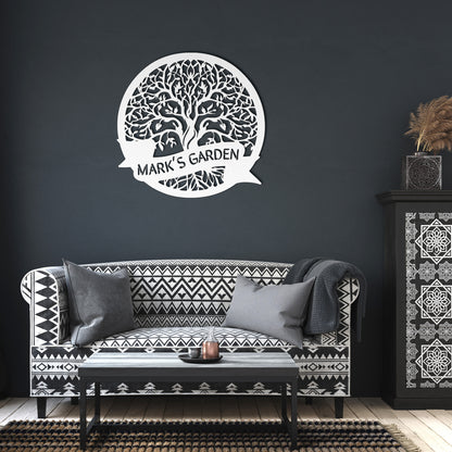 Personalized Garden Tree Sign