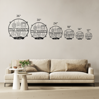 Personalized Metal Houseplant Sign