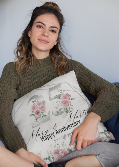 25th Anniversary Pillow