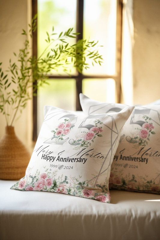 25th Anniversary Pillow